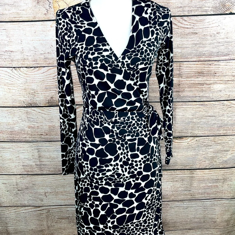 Y2K The Limited animal print Wrap dress - Picture 2 of 4